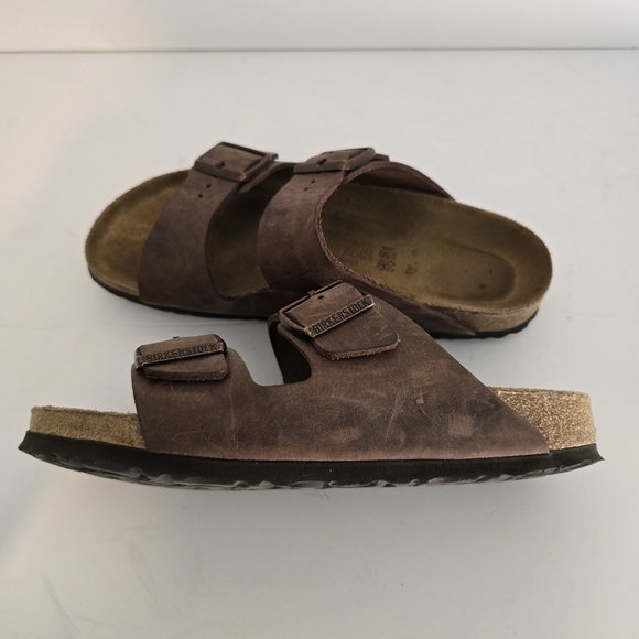 Birkenstocks Brown Leather Sandals - Picture 5 of 9